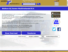 Tablet Screenshot of jansenmachinehandel.nl